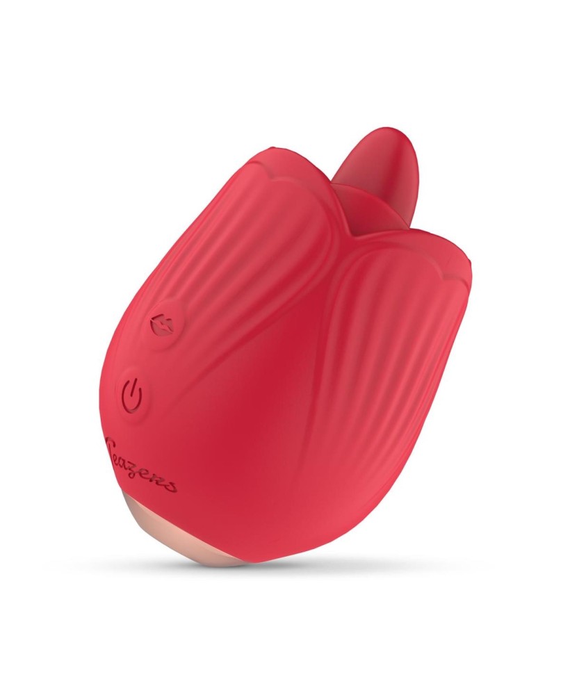 Teazers Rose Vibrator - Licking and Vibrating
