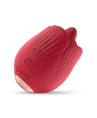 Teazers Rose Vibrator - Licking and Vibrating