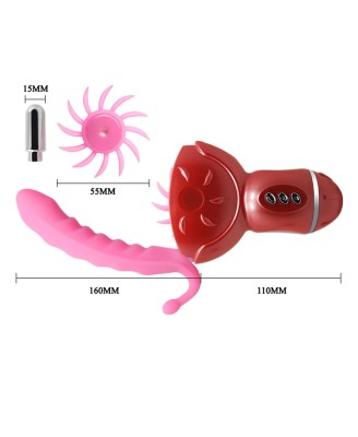 BAILE- ROLLING FUN II, 12 vibration functions 6 rotation functions Bendable