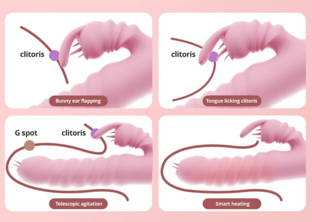 Hannah - Wibrator Króliczek