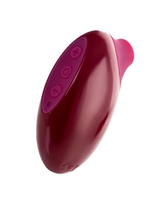 TOYFA A-Toys Myrty Clitoral Vacuum Stimulator, burgundy, 9.8 cm