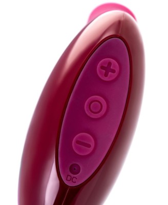 TOYFA A-Toys Myrty Clitoral Vacuum Stimulator, burgundy, 9.8 cm