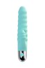 Relief vibrator with clitoral stimulation Flovetta Flax, silicone, mint, 17.5 cm