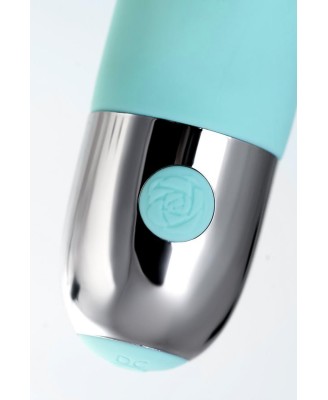 Relief vibrator with clitoral stimulation Flovetta Flax, silicone, mint, 17.5 cm