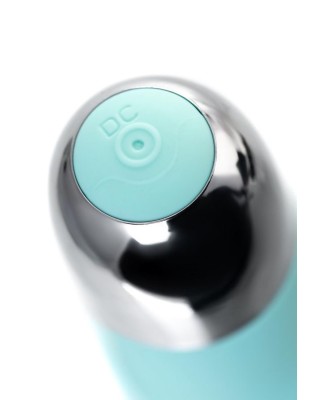 Relief vibrator with clitoral stimulation Flovetta Flax, silicone, mint, 17.5 cm