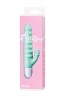 Relief vibrator with clitoral stimulation Flovetta Flax, silicone, mint, 17.5 cm