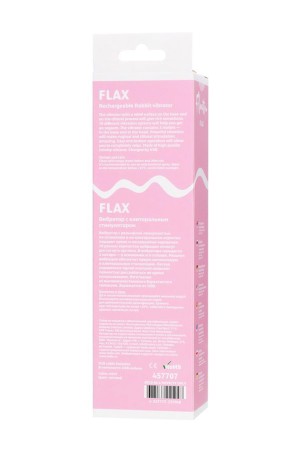 Relief vibrator with clitoral stimulation Flovetta Flax, silicone, mint, 17.5 cm