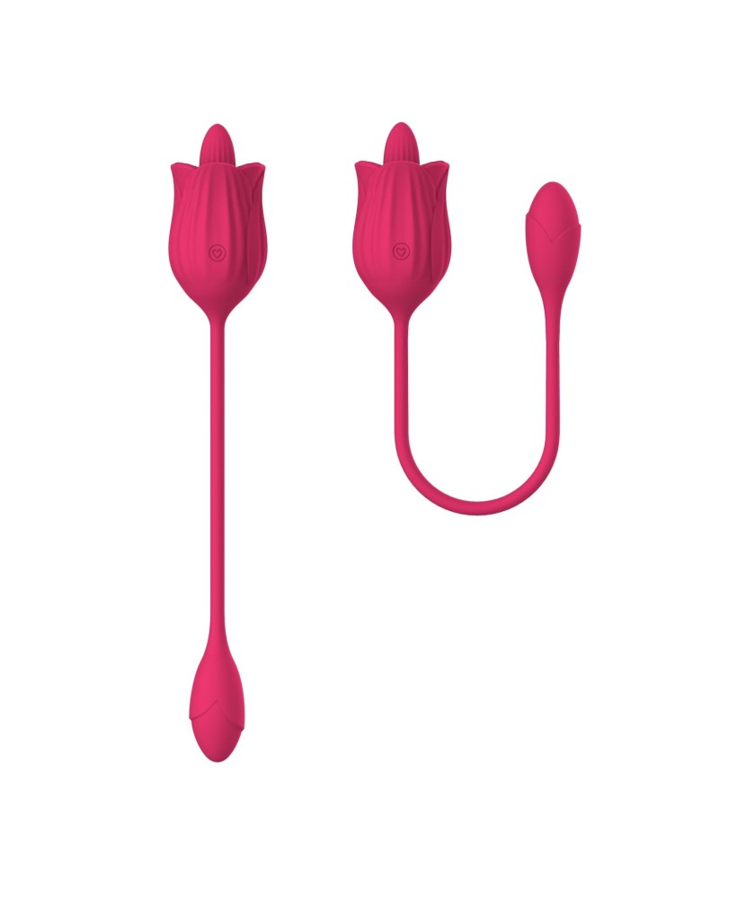 Stymulator - Licking massager with vibrating Egg USB 10 Functions