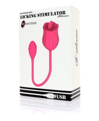 Stymulator - Licking massager with vibrating Egg USB 10 Functions