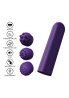 Pocket - Mini Stymulator Intymny z Wymiennymi Końcówkami - Fiolet