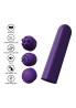 Pocket - Mini Stymulator Intymny z Wymiennymi Końcówkami - Fiolet
