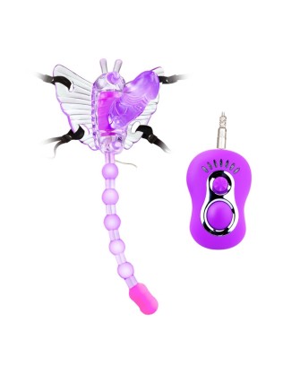 BAILE - BUTTERFLY - Majtkowy Stymulator Łechtaczki z Korek Analnym