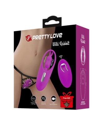 PRETTY LOVE - Wild Rabbit, 12 vibration functions Wireless remote control