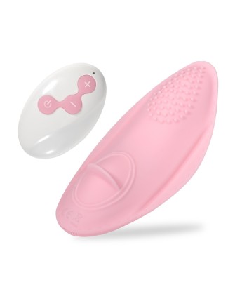 Wibrator-Strap on Vibrator 01 - Majtkowy Stymulator Łechtaczki na pilota - Róż