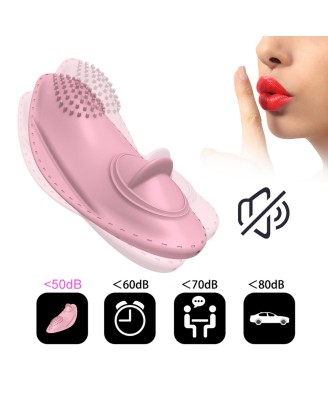 Wibrator-Strap on Vibrator 01 - Majtkowy Stymulator Łechtaczki na pilota - Róż