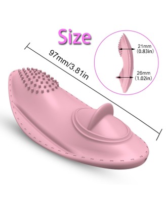 Wibrator-Strap on Vibrator 01 - Majtkowy Stymulator Łechtaczki na pilota - Róż