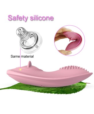 Wibrator-Strap on Vibrator 01 - Majtkowy Stymulator Łechtaczki na pilota - Róż