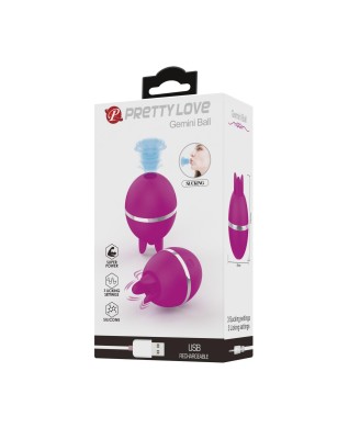 PRETTY LOVE - Gemini Ball - Wibrator Oralny