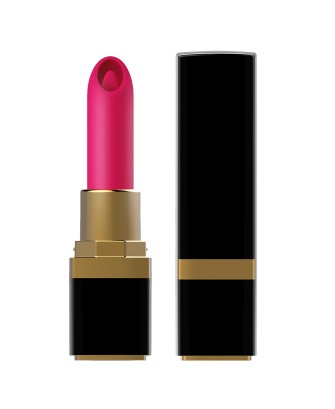 Lipstick - Mini Wibrator Szminka - Czarny