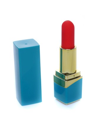 Lipstick Vibrator - Mini Stymulator - Niebieski