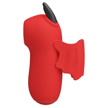 MAGIC DEVIL - Stymulator Łechtaczki Nasadka na Palec - Czerwony