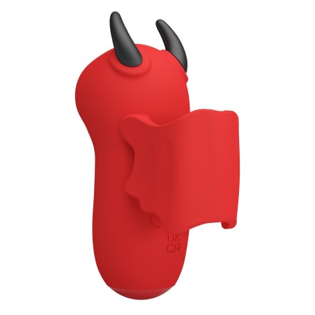 MAGIC DEVIL - Stymulator Łechtaczki Nasadka na Palec - Czerwony