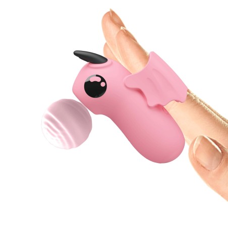 MAGIC DEVIL - Stymulator Łechtaczki Nasadka na Palec - Róż