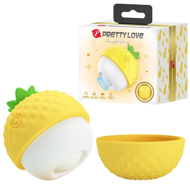 PRETTY LOVE - Pineapple Secret - Wibrator Oralny - Żółty