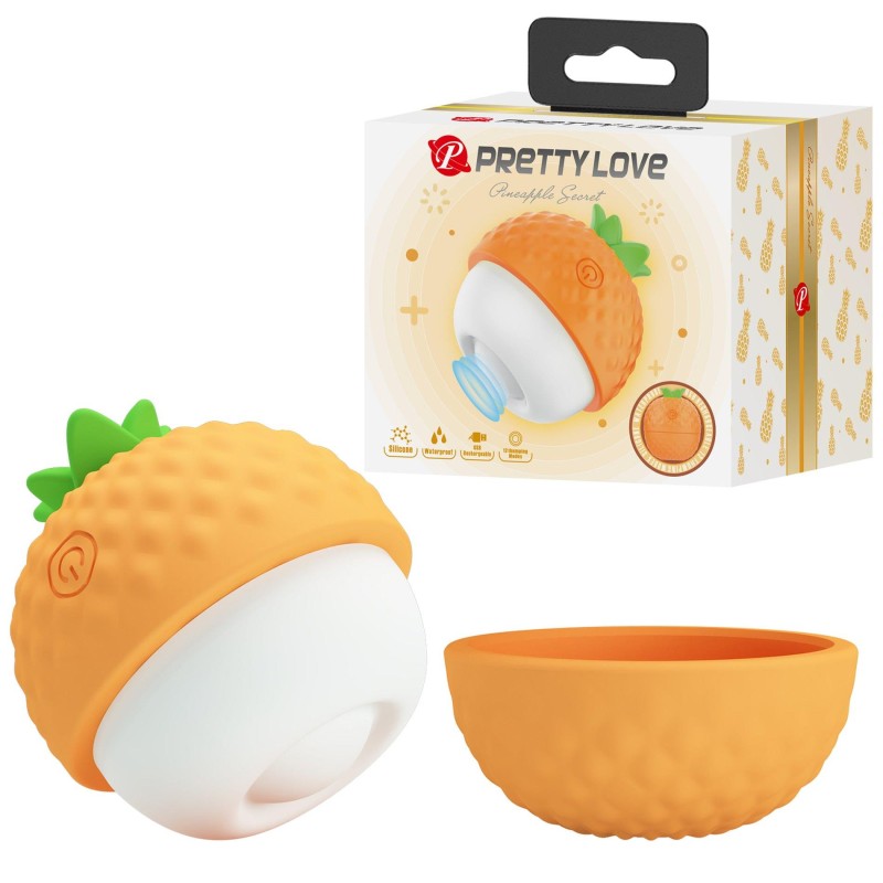 PRETTY LOVE - Pineapple Secret - Wibrator Oralny - Pomarańczowy