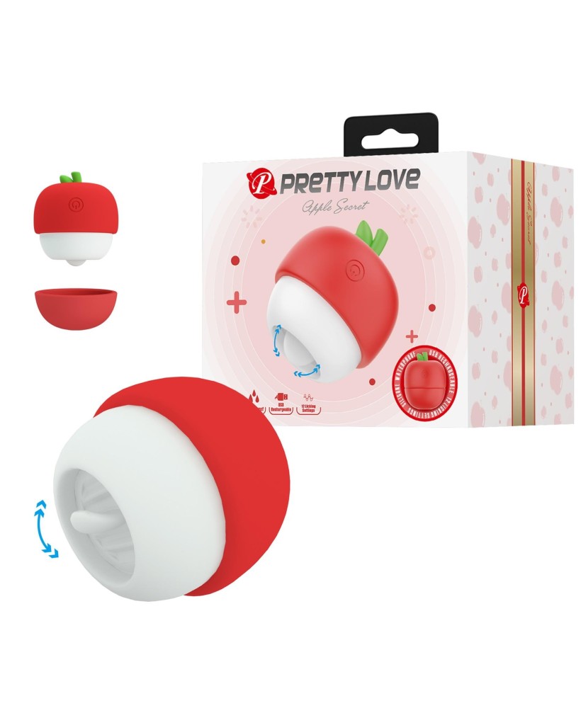 APPLE SECRET - Wibrator Oralny - Czerwony