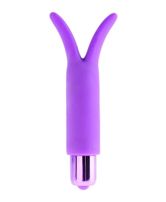Silicone Fun Vibe Purple - Stymulator Łechtaczki