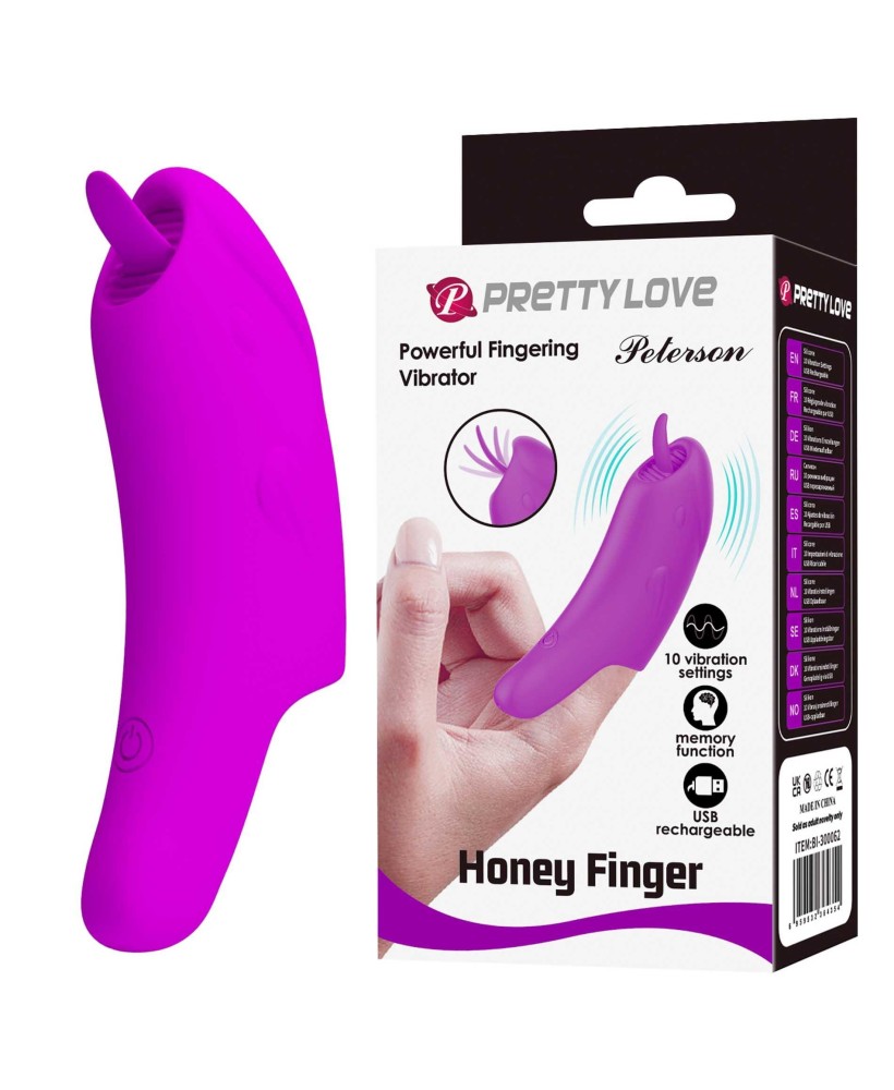 Pretty Love Peterson Honey - Nasadka na Palec Stymulator Łechtaczkowy