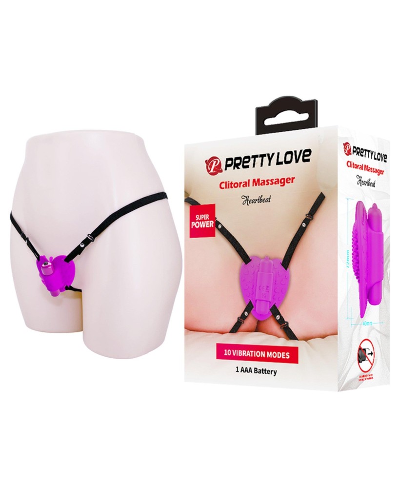 PRETTY LOVE - Clitoral Massager - Stymulator Łechtaczki na Uprzęży