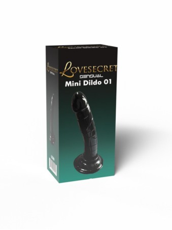 Lovesecret Sensual LS30 – Czarny | Realistyczny Dildo z Przyssawką 14cm