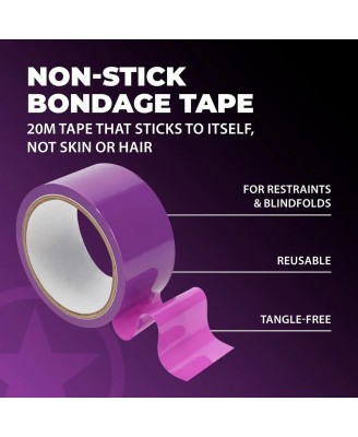 PVC Non-Stick Tape - 20 m - Fioletowa - Taśma do Krępowania