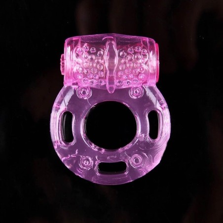 Lovesecret Sensual LS12 – Vibrating Ring 01 | Wibrujący pierścień erekcyjny | Różowy