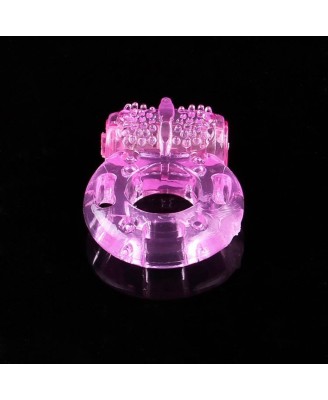 Lovesecret Sensual LS12 – Vibrating Ring 01 | Wibrujący pierścień erekcyjny | Różowy