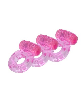 Lovesecret Sensual LS12 – Vibrating Ring 01 | Wibrujący pierścień erekcyjny | Różowy