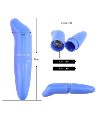LoveSecret Sensual – LS45 – Mini Vibe 04 – Mini Wibrator Punktu G - Niebieski