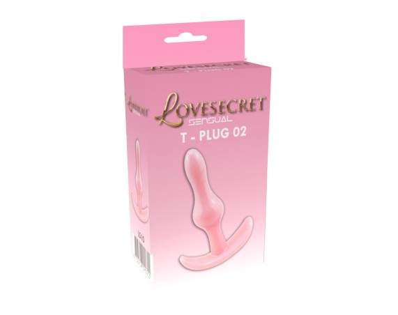 Lovesecret Sensual LS10 – T-Plug 02 Różowy | Korek analny Mały