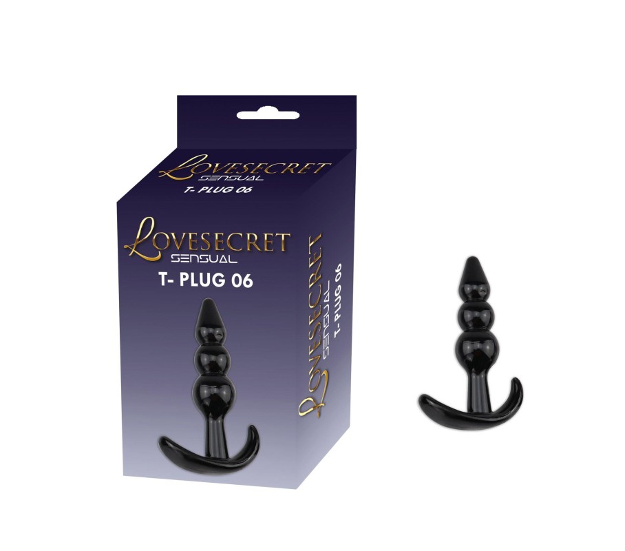 Lovesecret Sensual LS15 – T-Plug 06 Czarny|Korek analny Mały