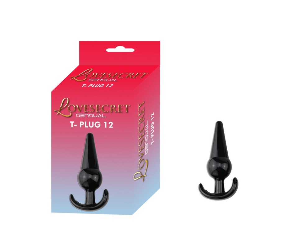 Lovesecret Sensual LS21 – T-Plug 12 Czarny| Korek analny