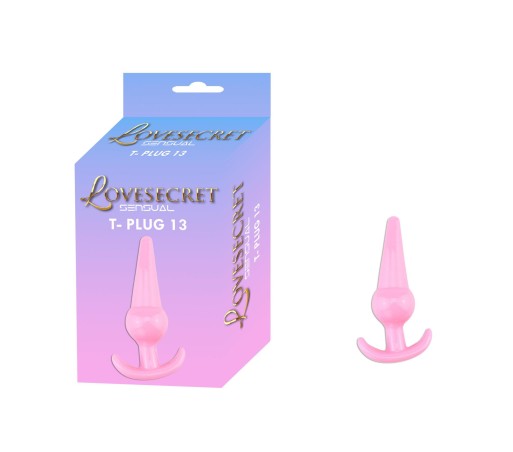 Lovesecret Sensual LS22 – T-Plug 13 Różowy| Korek analny