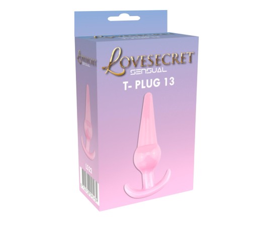 Lovesecret Sensual LS22 – T-Plug 13 Różowy| Korek analny