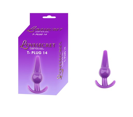Lovesecret Sensual LS23 – T-Plug 14 Fioletowy| Korek analny