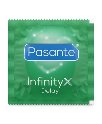 Pasante Delay Infinity "X" Clinic - Prezerwatywy Przedłużające Stosunek - 144szt