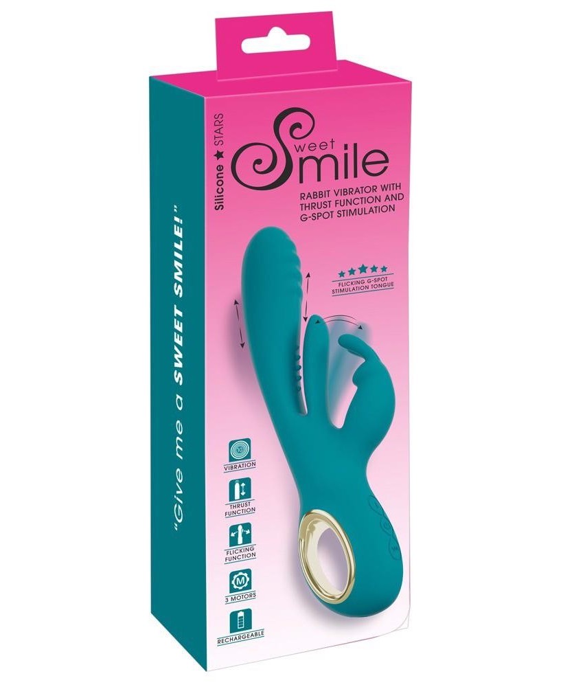 Smile Rabbit Vibrator w Thrust - Wibrator Króliczek