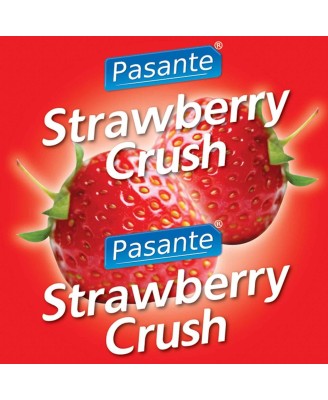 Pasante Strawberry Crush - Prezerwatywy Smakowe Truskawkowe - 144 szt