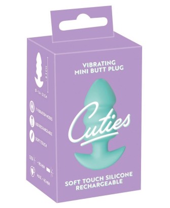 Cuties Vibrating Plugs Green - Wibrujący Korek Analny - Zielony