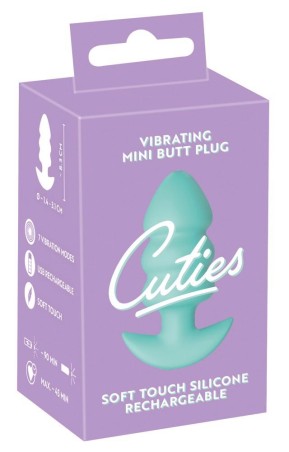 Cuties Vibrating Plugs Green - Wibrujący Korek Analny - Zielony